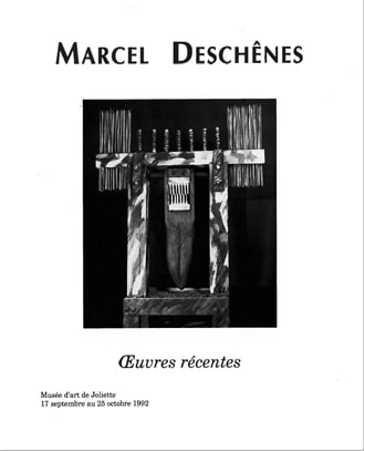 Marcel Deschênes.Œuvres récentes