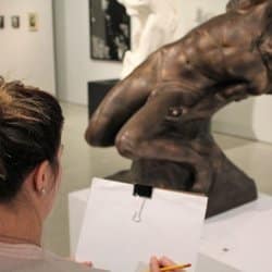 Croquis en salle, Musée d'art de Joliette, 2018.